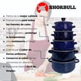 thumbnail image 2 of Juego de ollas con tapa de Peltre 10 pz International Azul Shorbull, 2 of 7