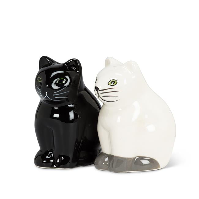 Abbott Collection Ceramic Cat Salt and Pepper Shakers 2 pieces 