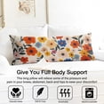 thumbnail image 3 of Floral Body Pillow Cover – Soft & Breathable, Hidden Zipper, 20"x54", Vintage Wildflower & Botanical Print with Butterflies & Bees – Gift for Side Sleepers, Pregnancy, Farmhouse Decor, 3 of 6