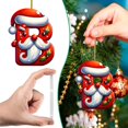 thumbnail image 2 of Gnwei Christmas Decoration - 26 Letters Ornaments for Christmas Tree 2025, Christmas Ornament 3D Resin Xmas Hanging Pendant Original Gifts for Family Friends, 2 of 9