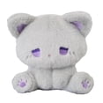 thumbnail image 4 of Juguete sentado, lindo animal de peluche, almohada coleccionable, decoración para habitación de niños, animal Gris y violeta, 4 of 9