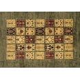 thumbnail image 1 of Ahgly Company Indoor Rectangle Abstract Brown Modern Area Rugs, 7' x 10', 1 of 4