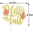 thumbnail image 2 of Hello Fall Cake Topper, Harvest Cake Topper, Thanksgiving Cake r, Fall Party ration Supplies, 2 of 5