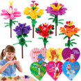 thumbnail image 1 of Kit de construcción HINZER Flowers para regalo de San Valentín, paquete de 24, 1 of 7