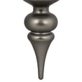 thumbnail image 6 of Vickerman 14" Pewter Matte Finial Christmas Ornament UV Treated with Drilled and Wired Cap, 6 of 8