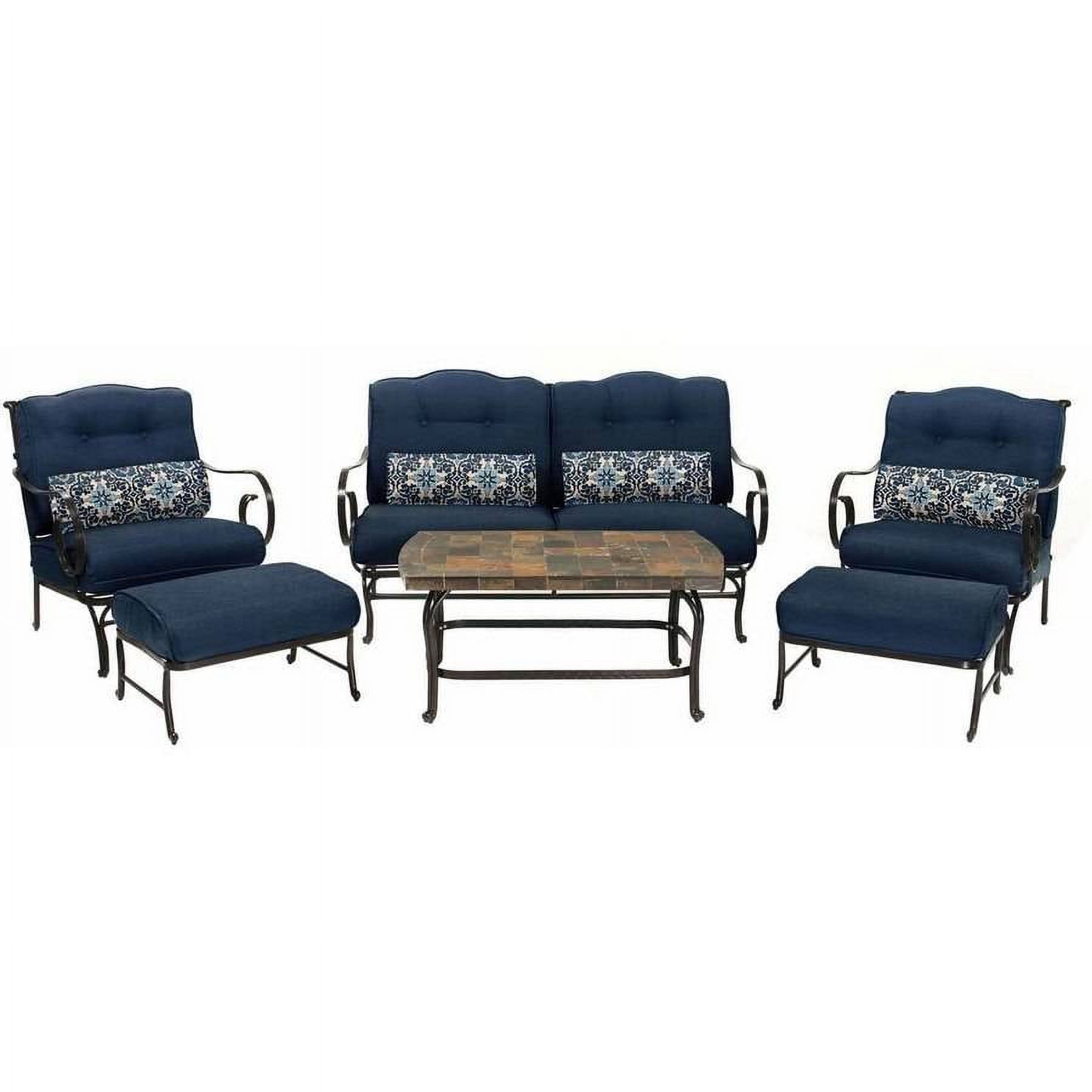 6-Piece Patio Set with Stone-Top Coffee Table - image 2 of 8
