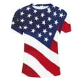 thumbnail image 5 of UVEASISHA 4th of July T Shirt for Men Big and Tall American Flag Graphic Tees Memorial Day Novelty Print Patriotic T-Shirts Holiday Casual Short Sleeve Crewneck Pullovers Multicolor 5XL, 5 of 6
