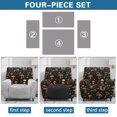 thumbnail image 6 of Kuiaobaty Mushroom Butterfly Moon Recliner Chair Cover for Large Recliner Flower Easy Replacement Reclining Sofa Slipcover Comfortable Reclining Slipcover with Side Pocket for Pets, 6 of 8