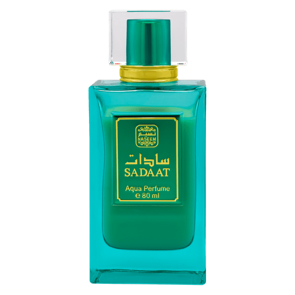 Naseem Sadaat Aqua Perfume For Men & Women 80ml, 2.7 Fl.oz. | Alcohol Free & Long Lasting Unisex Perfume - With Pineapple, Peach, Musk & Patchouli Notes | Luxury Perfume For Daily Use