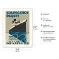thumbnail image 2 of Morocco Senegal Levant and Black Sea By Marseilles - Compagnie de Navigation Paquet - Vintage Ocean Liner Travel Poster by Max Ponty c.1930s - Bamboo Fine Art 290gsm Paper Print (Unframed) 24x32in, 2 of 4