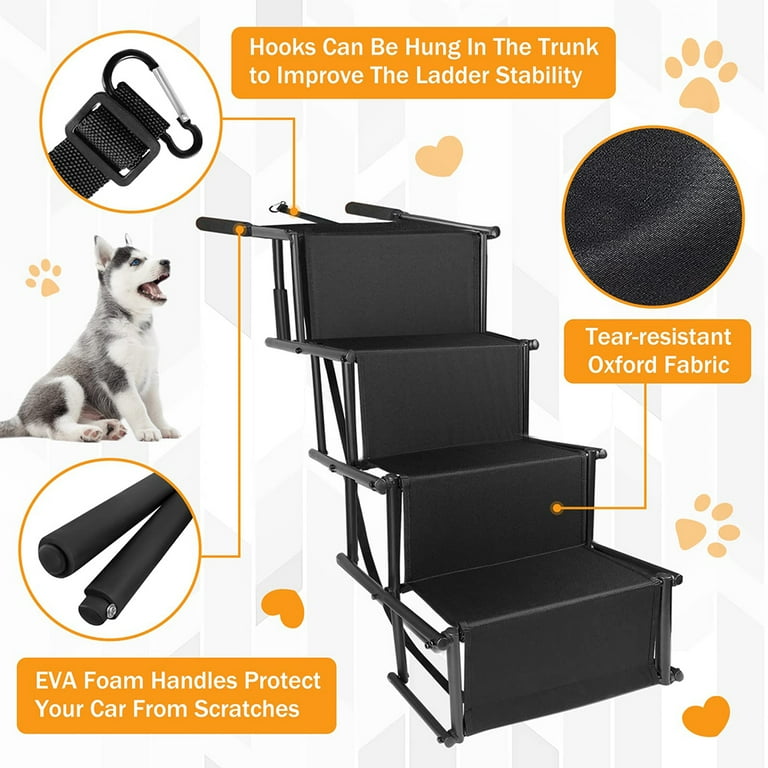 Folding dog steps for truck best sale