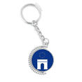 thumbnail image 1 of arc de triomphe french euan symbol rotatable keyholder disc accessories chain clip, 1 of 3