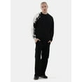 thumbnail image 2 of No Boundaries All Gender Fleece Crewneck Sweatshirt with Long Sleeves, Men's and Big Men’s, 2 of 4
