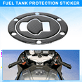 3D Carbon Fiber Tank Gas Cap Pad Filler Cover Sticker Decals For