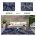 thumbnail image 6 of DEORAB 9'x12' Outdoor Rugs Patio Waterproof Outside Mat Reversible Plastic Camping Carpet,Blue & Grey, 6 of 9