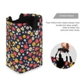 thumbnail image 3 of Yayeee Freestanding Laundry Hamper with Handle Collapsible Large Storage Basket for Clothes, Small Colorful Flower, 3 of 7