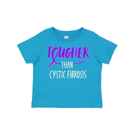 

Inktastic Tougher Than Cystic Fibrosis Gift Toddler Boy or Toddler Girl T-Shirt