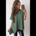 thumbnail image 4 of Suéter Holgado de Corta con Hombros Caídos para Mujer, Color Verde, Talla M, 4 of 9