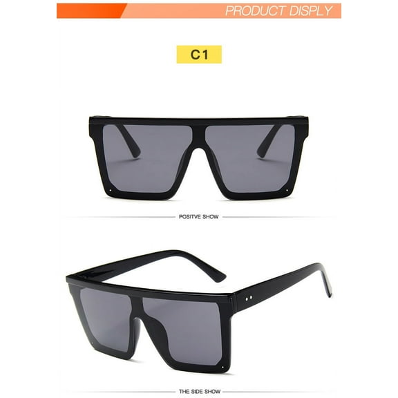Stylish Outdoor Eyewear: Unisex Oversized Sun Shades, Elephant Gray