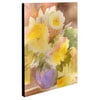Trademark Fine Art 'Purple Vase' Canvas Art by Sheila Golden