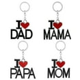 thumbnail image 3 of UDIYO Keychain, Letter Pattern Key Holder Metal for Mothers Day,Fathers Day Gift, 3 of 7