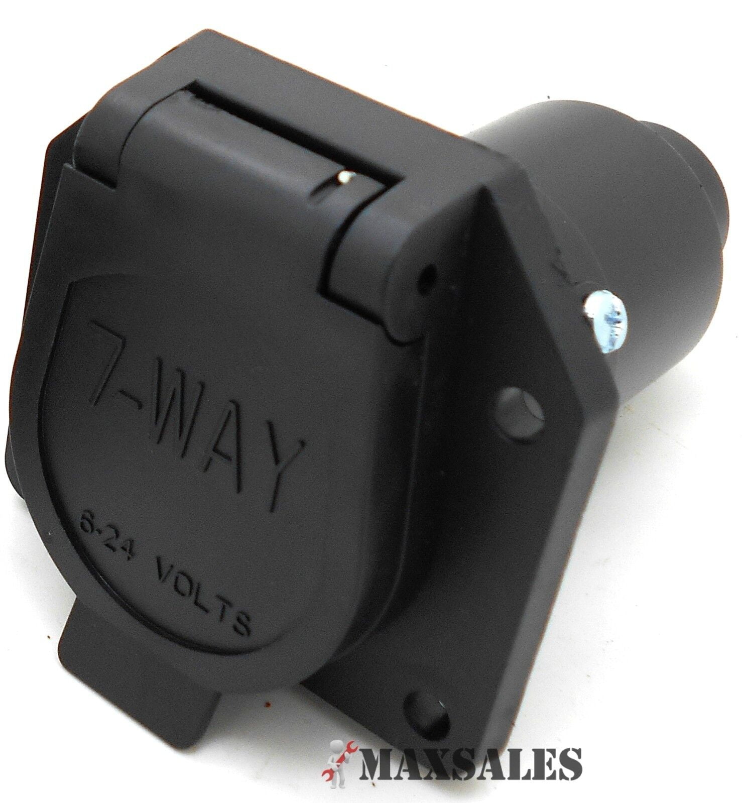 7 WAY Round Trailer Connector Female RV Light Plug Connector 7 Poles