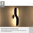 thumbnail image 4 of MesaSe Style Moderne Applique LED Fond 220V Applique avec Infini Symbole Forme Rotation Têtes de Lumière pour la Maison Hôtel, 4 of 10