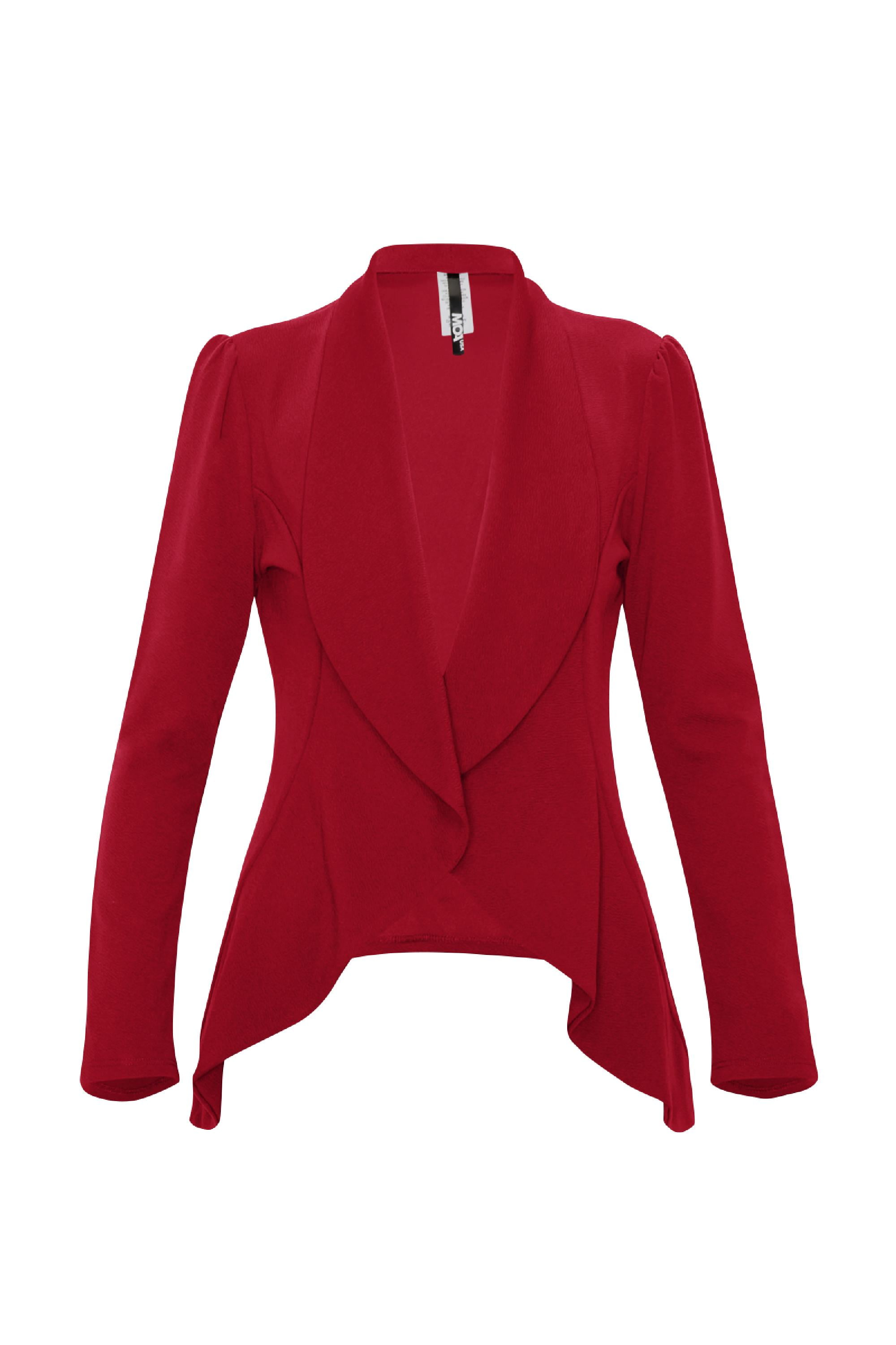 Women's Casual Long Sleeve Solid Open Blazer Jacket Made in USA ...
