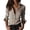 Z2-Coffee, variant on Womens Tops Trendy, Retro Zip Front Blouse, Cuff Detail Shirts for Women Black S