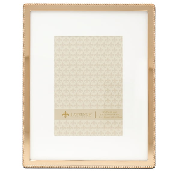Lawrence Frames 8.7" x 10.75" Metal Picture Frame, Gold