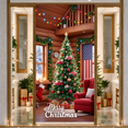 thumbnail image 5 of Festive Holiday Decoration Christmas Ornament Photography Backdrop for Indoor Home Celebration Winter Event Family Gathering, 5 of 9