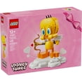 thumbnail image 3 of LEGO Looney Tunes Sweetheart Tweety Bird Building Toy for Adults & Kids - Tweety Figure W/Display Pedestal & Accessories for Girls & Boys, Ages 12+ - Gift Idea for Birthdays & Valentine's Day - 40824, 3 of 8