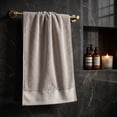 thumbnail image 4 of Aufmer 13.3 X 29.1 Inch Embroidered Pure Cotton Towel Elegant Pattern Design Thickened Practical Feature For Summer Student Dorm Daily Living Cleaning Use, 4 of 6