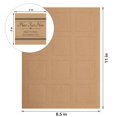 MaxGear 2" x 2" Kraft Square Labels, for Inkjet or Laser Printer