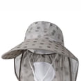 thumbnail image 3 of ROHUUQUE Women Boonie Hats UV Protection Full Face & Neck Cover Breathable Polka Silk Tea-Picking Sun Hat for Summer Outdoor Gray, 3 of 4