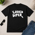 thumbnail image 3 of Loded Diper Graphic T-Shirt, Unisex Classic Fit Distressed Humor Tee, 3 of 9