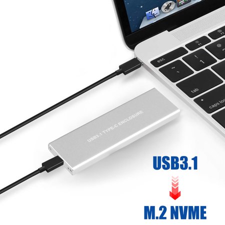 NVMe PCIE USB3.1 SSD/HDD Enclosure M.2 to USB Type C 3.1 Hard Disk Drive (Best Pcie Nvme Ssd)