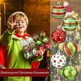 thumbnail image 2 of 12 Pcs 2.4 Inch Christmas Ball Ornaments For Tree, Red And Green Glittering Plastic Hanging Balls Decorations For Christmas Tree Pendants, 2 of 5