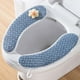 thumbnail image 1 of RKSTN Bathroom Soft Thicker Seat Cover, Warmer Cloth Toilet Seat Stretchable Washable Covers Pads, 1 of 7