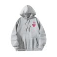 thumbnail image 1 of Sudadera con capucha y cordón de manga larga, ligera, elegante, duradera, informal, para adultos SG, 1 of 9