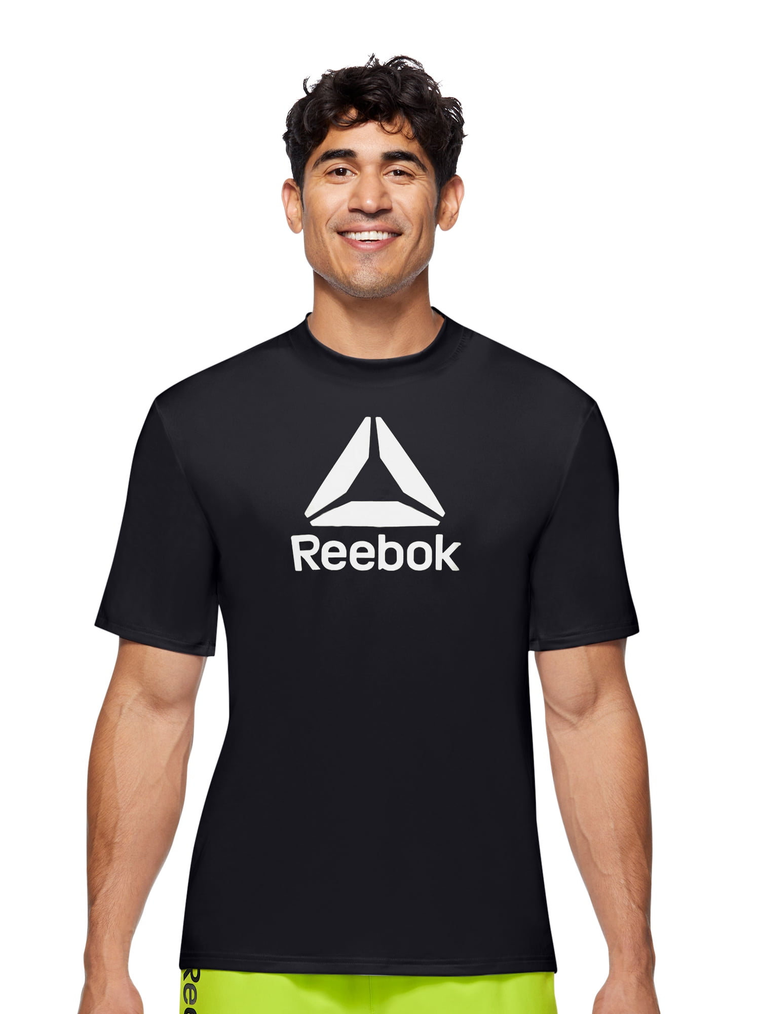 Reebok Men's Short Sleeve Logo Rash Guard with UPF 50+, Sizes S-XXL ...