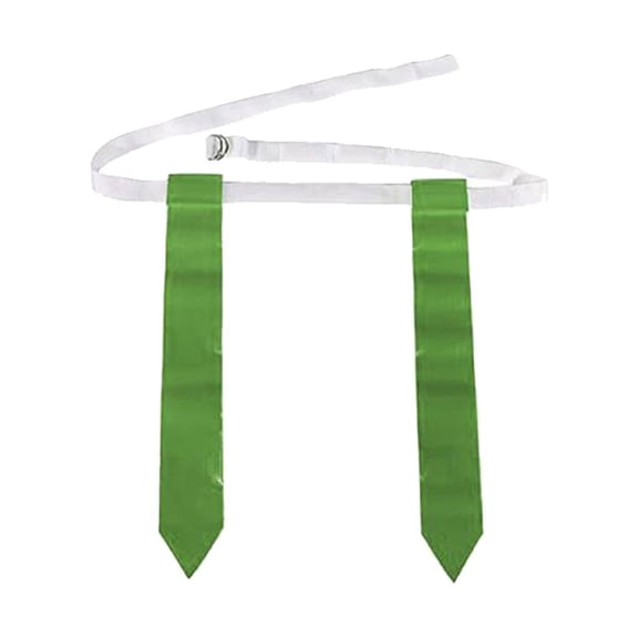 Soidarity Partido de fútbol americano cinturón de entrenamiento ajustable PVC deportes Rugby fútbol competición práctica etiqueta cintura correa Ropa Deportiva, Zapatos 3 uds blanco verde Soidarity OD029002-02