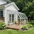thumbnail image 2 of Palram - Canopia Sun Room 8' x 8' Polycarbonate Walk-In Greenhouse - White - with Roof Vent, 2 of 9