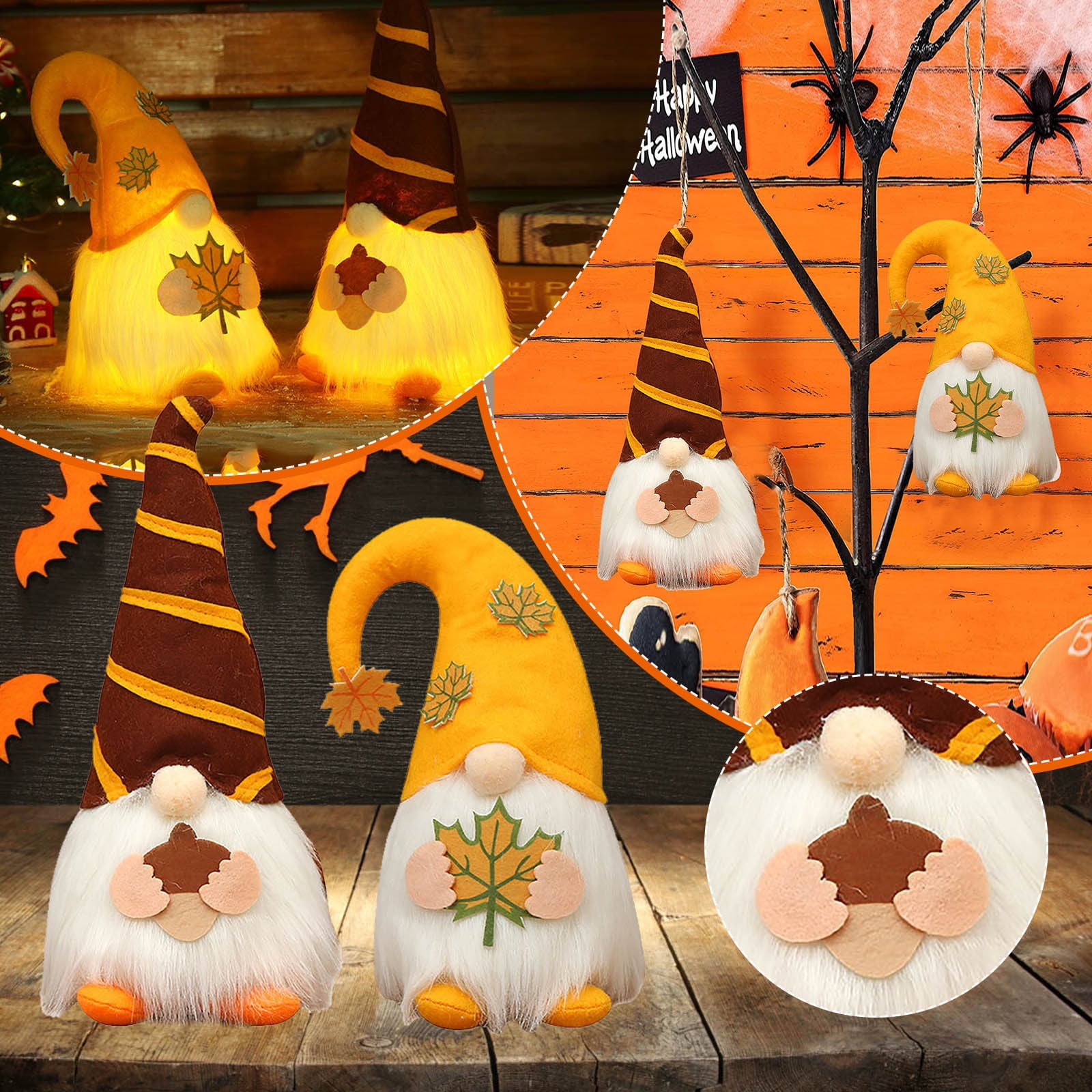 Decorations 2021 Festival Thanksgiving Glowing Doll Decorations