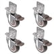thumbnail image 3 of Ruedas de Montaje Lateral, Ruedas para Muebles de 2 Pulgadas, Ruedas de Goma en Forma de L, Juego de 8, Tapa Giratoria con Bloqueo de 360 Grados, Paquete de 8, 3 of 5