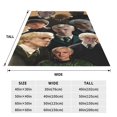 thumbnail image 3 of Manta de viaje de felpa suave de Draco Malfoy para dormitorio, sala de estar, sofá, oficina, regalo para todas las estaciones para mujeres, hombres, niñas y niños, 3 of 7