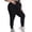 Black, variant on Gyujnb Plus Size Over Belly Maternity Leggings High Waist Full Support Soft Seamless Stretchy Yoga Sports Pregnancy Ankle Length Pants,XXL