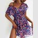 thumbnail image 2 of Camisetas de Manga Media para las Mujeres con Cuello en V Envoltura Vestido Casual Atado a la Cintura, Cómodos Zapatos de Vestido Negro para las Mujeres Primavera Verano Diario, 2 of 8