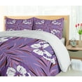 thumbnail image 5 of Ambesonne Mauve Duvet Cover Set, Animal with Wings, 2-Calking, Lavender and White, 5 of 7
