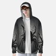 thumbnail image 2 of Fotbe Black Spiders Chaqueta con Protección Solar UPF 50+ para Hombre y Mujer, Camisa con Capucha y Bolsillos-Large, 2 of 7